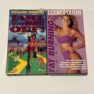 Collection of 2 Workout VHS Movies- Richard Simmons and Cosmopolitan